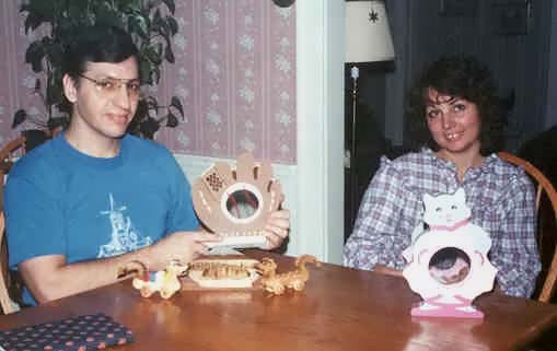 Tom & Cheryl with Banks & Dino Toys